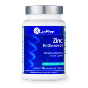 CanPrev Zinc Bis-Glycinate 25mg 120 Capsules